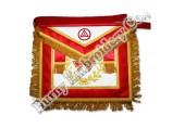 Masonic Hands Embroidered Red Aprons